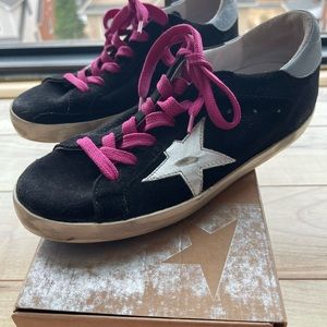 🖤💕Golden Goose superstar black suede sneakers size 37